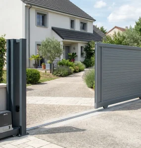 recul portail coulissant